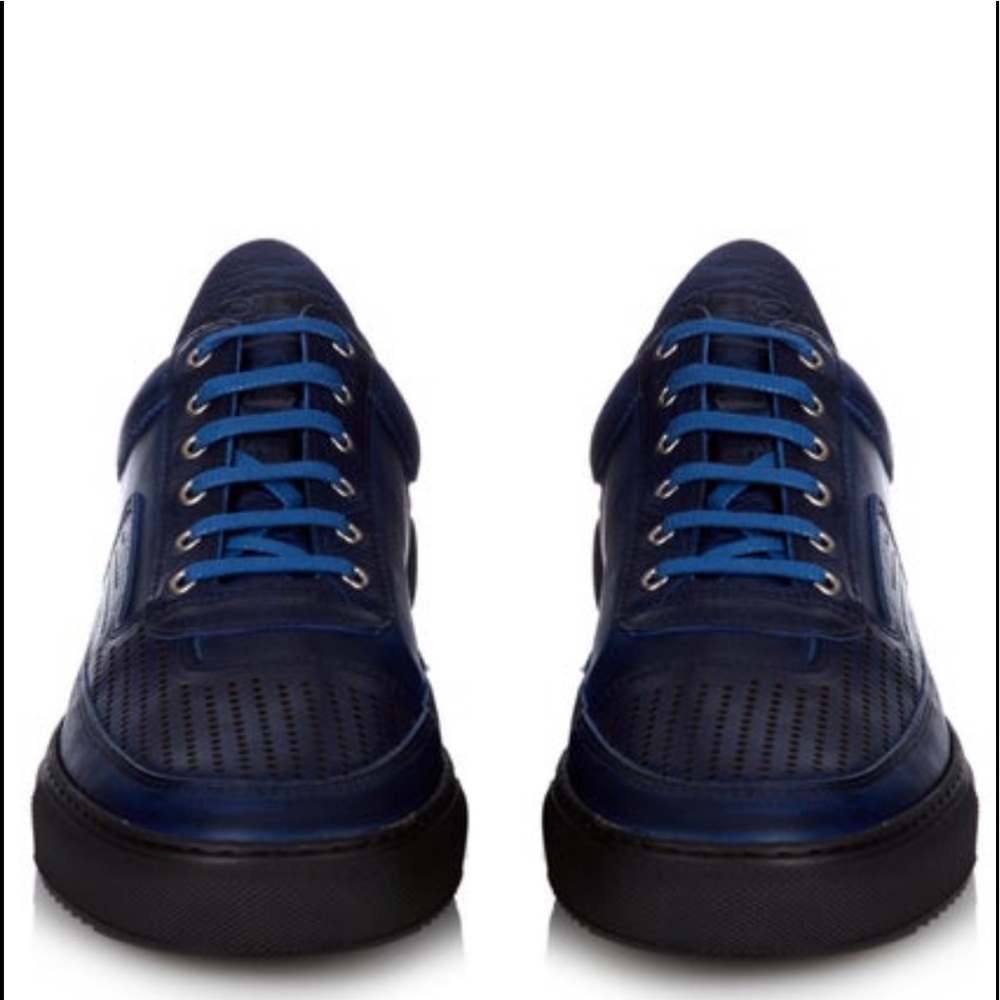 Filling Pieces Low-Top Leather Sneakers
